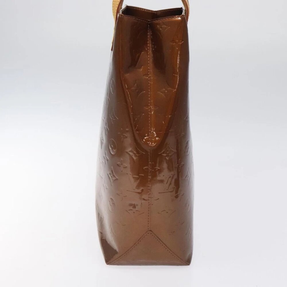 LOUIS VUITTON Monogram Vernis Reade MM Hand Bag Bronze - Picture 5 of 15